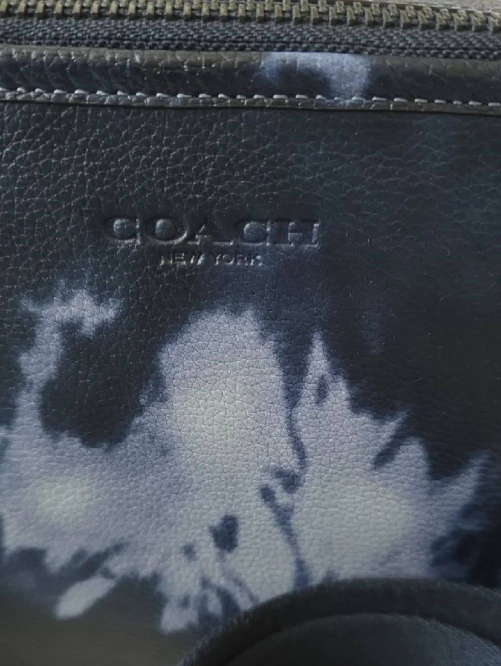 Coach Charter Crossbody Bag 24‎ in Midnight Navy Tie-Dye.